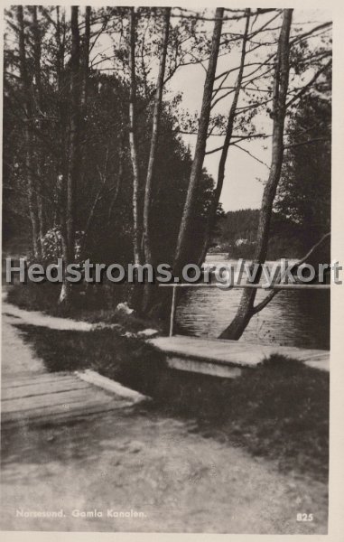 Norsesund. Gamla kanalen. Odaterat. Ensamratt H. Lindenhag, Goteborg. 825.jpg - Norsesund. Gamla kanalen.Odaterat.Ensamrätt: H. Lindenhag, Göteborg. 825.