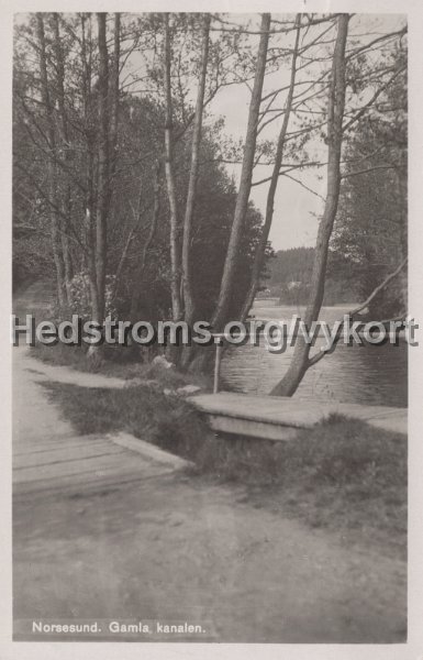 Norsesund. Gamla kanalen. Postganget 11 september 1941-1.jpg - Norsesund. Gamla kanalen.Postgånget 11 september 1941.