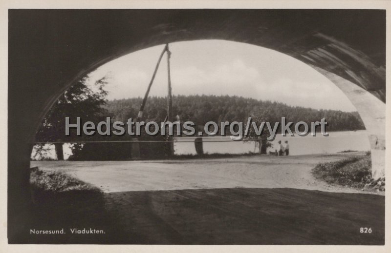 Norsesund. Viadukten. Odaterat. Ensamratt H. Lindenhag, Goteborg. 826.jpg - Norsesund. Viadukten.Odaterat.Ensamrätt: H. Lindenhag, Göteborg. 826.