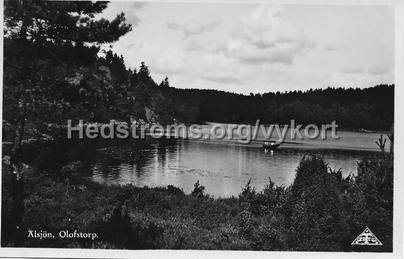 Alsjon. Olofstorp. Postganget 25 juni 1940. C.A. Traff.jpeg - Älsjön, Olofstorp.Postgånget 25 juni 1940.C.A. Träff.