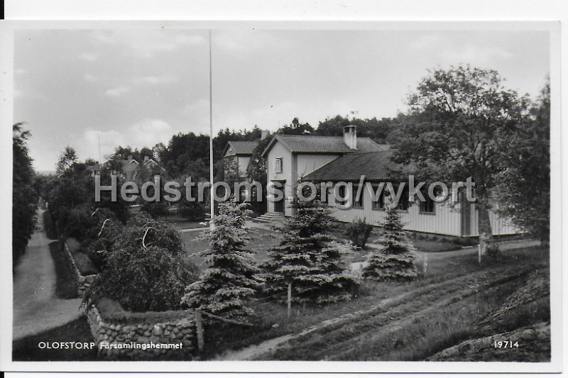 Olofstorp, Forsamlingshemmet. Odaterat. Pressbyran 19714.jpeg - Olofstorp, Församlingshemmet.Odaterat.Pressbyrån 19714.