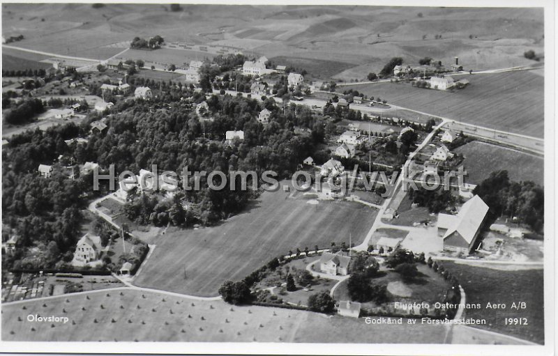 Olofstorp. Postganget . Pressbyran . Flygfoto Ostermans Aero AB. 19912.jpeg - Olovstorp.Postgånget.Flygfoto Ostermans Aero A/B. Pressbyrån 19912.