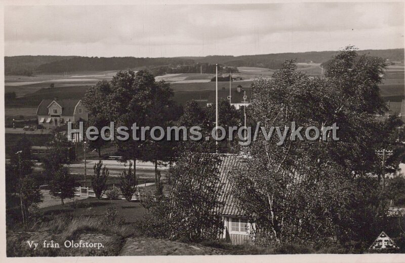 Vy fran Olofstorp. Daterad 5 oktober 1941. C.A. Traff.jpg - Vy från Olofstorp.Daterad 5 oktober 1941.C.A. Träff.