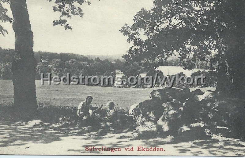 Safvelangen vid Ekudden. Postganget 31 december 1912.jpeg - Säfvelången vid Ekudden.Postgånget 31 dec 1912.