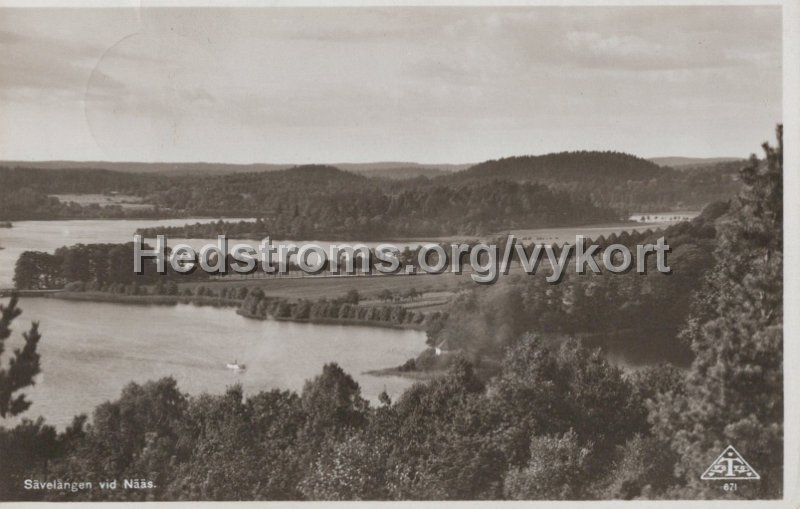 Savelangen vid Naas. Postganget 12 juoli 1946. C.A. Traff 671.jpg - Sävelången vid Nääs.Postgånget 12 juli 1946.C.A. Träff 671.