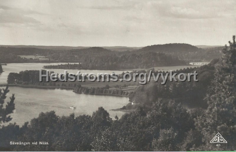 Savelangen vid Naas. Postganget 13 juli 1931. Forlag Alrik Hedlund, Goteborg. Traff 671.jpeg - Sävelången vid Nääs.Postgånget 13 juli 1931.Förlag: Alrik Hedlund, Göteborg. Träff 671.