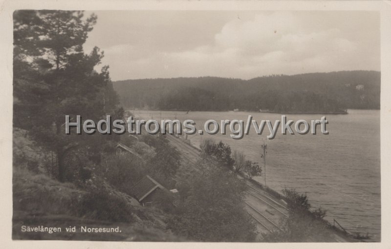 Savelangen vid Norsesund. Postganget 21 juni 1937.jpg - Sävelången vid Norsesund.Postgånget 21 juni 1937.