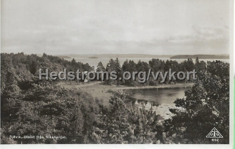 Sjovik.Utsikt fran Vikareberget.jpeg - Sjövik. Utsikt från Vikareberget.Träff 4152.