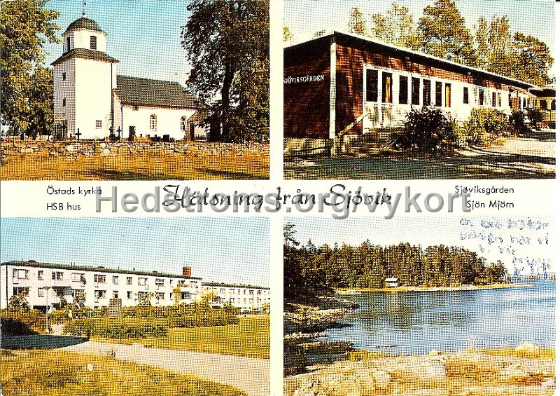Halsning fran Sjovik. Postganget 19 juni 1978. Foto Ab Flygtrafik. O. Lilljeqvist. Dals-Langed.jpg - Hälsning från Sjövik.Postgånget 19 juni 1978.Foto: AB Flygtrafik. O. Lilljeqvist. Dals-Långed.