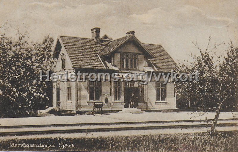 Jarnvagsstationen Sjovik. Postganget. Foto Kaleb Torin, Alingsas.jpeg - Järnvägsstationen Sjövik.Postgånget.Foto: Kaleb Torin, Alingsås.