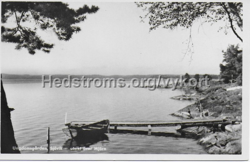 Ungdomsgarden, Sjovik - utsikt over Mjorn. Postganget.jpeg - Ungdomsgården, Sjövik - utsikt över Mjörn.Postgånget.