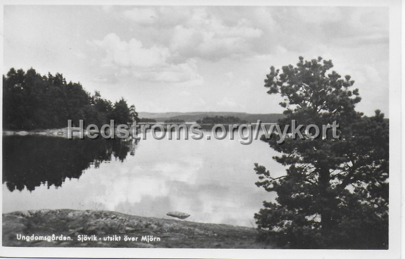 Ungdomsgarden. Sjovik - utsikt over Mjorn. Postganget.jpeg - Ungdomsgården. Sjövik - utsikt över Mjörn.Postgånget.