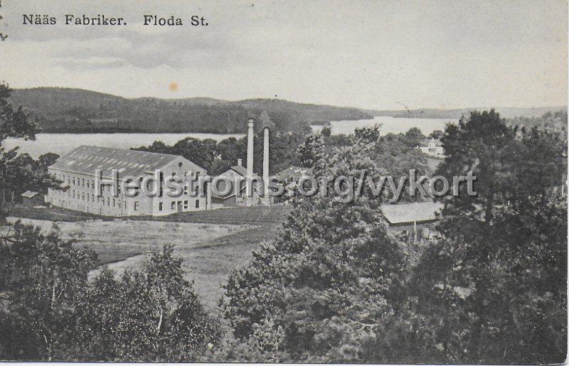 Naas Fabriker. Floda St. Postganget 18 xxx 1912.jpeg - Nääs Fabriker. Floda St.Postgånget 18 xxx 1912.