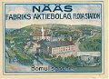 Naas Fabriks Aktiebolag. Floda station Naas Fabriker. Odaterat. Forlag Lindenhags, Floda. 10700