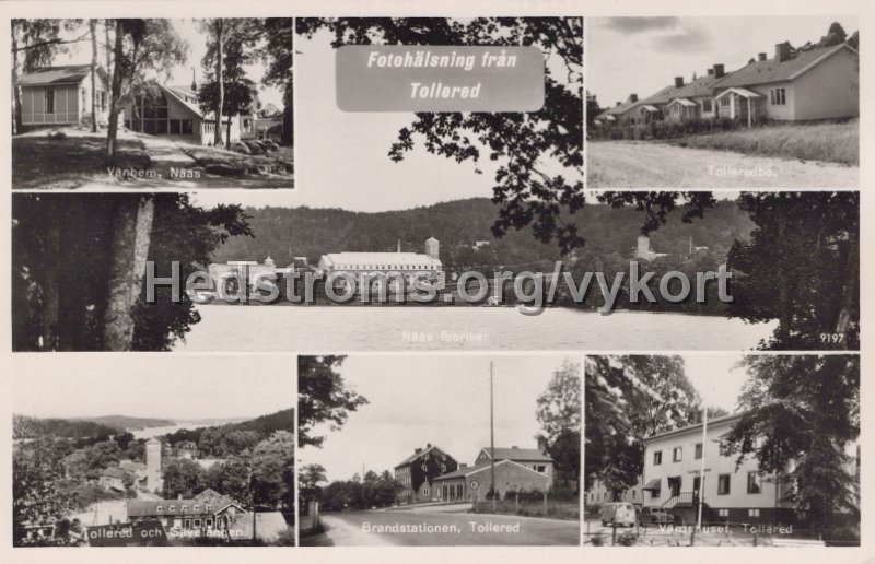 Fotohalsning fran Tollered. Odaterad. Forlag Firma H. Lindenhag, Goteborg. 9197.jpg - Fotohälsning från Tollered.Odaterad.Förlag: Firma H. Lindenhag, Göteborg. 9197.