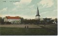 Vasby Kyrkan och Prastgarden. postganget 9 februari 1911. Kungl. Hoffotograf Lundh. Hoganas N. Molle  Arildslage, Ensamratt. Imp.