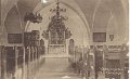 Vasby kyrka, Interior. Daterat 6 juli 1920. Forlag Olof Nordstrands Bokhandel Hoganas