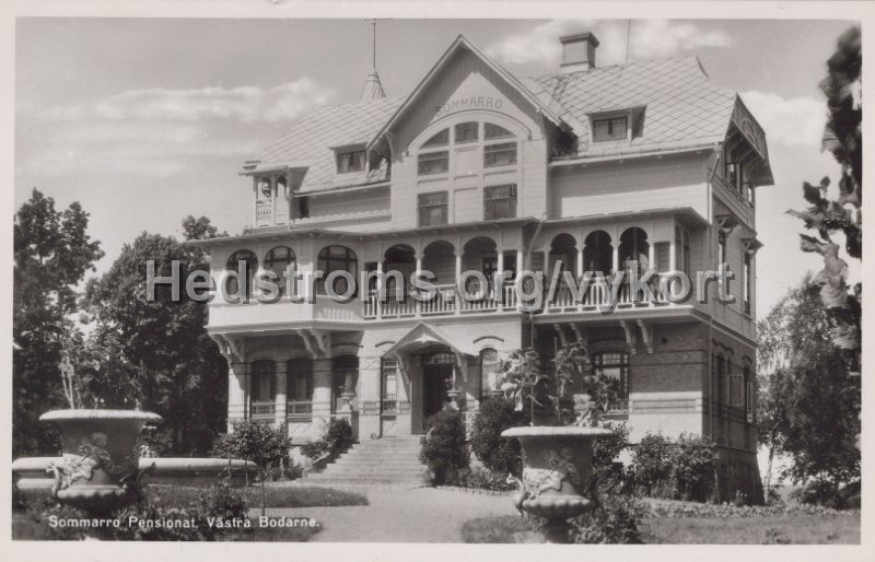 Sommarro Pensionat, Vastra Bodarne. Odaterat. Foto och forlag, Sven Torin, Alingsas.jpg - Sommarro Pensionat, Västra Bodarne.Odaterat.Foto och förlag, Sven Torin, Alingsås.