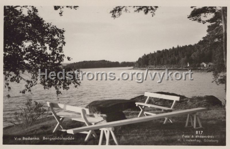 Va Bodarna. Bergsjodalsudde. Odaterat. Foto ensamratt H. Lindenhag, Goteborg. 817.jpg - V:a Bodarna. Bergsjödalsudde.Odaterat.Foto & ensamrätt: H. Lindenhag, Göteborg. 817.