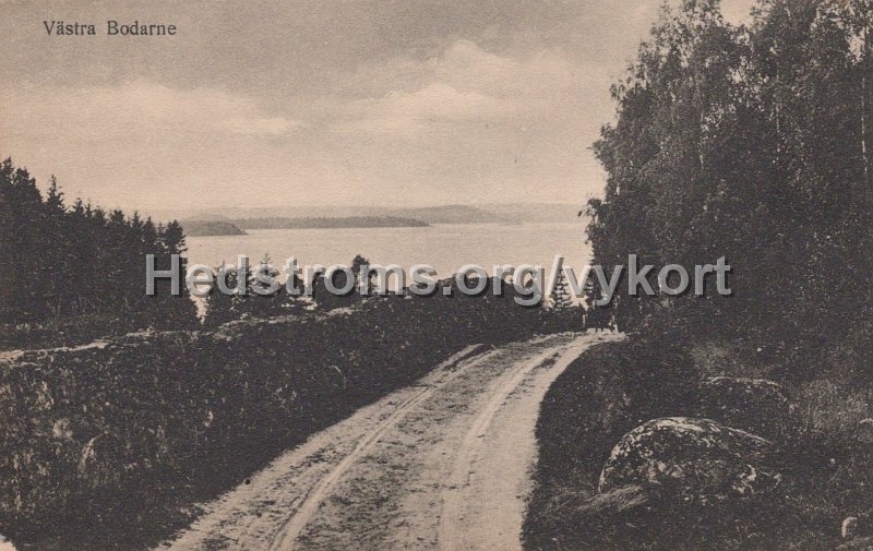 Vastra Bodarne. Postganget 8 januari 1916..jpg - Västra Bodarne.Postgånget 8 januari 1916.