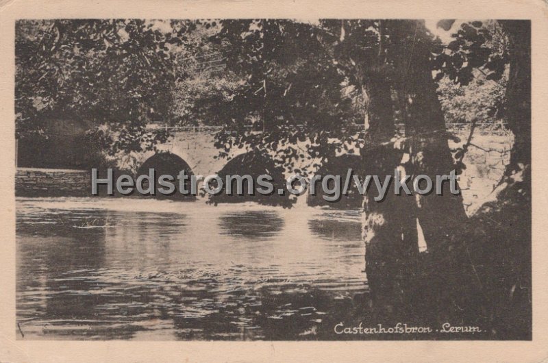 Castenhofsbron, Lerum. Postganget 9 augusti 1929. Foto o forlag C. A. traff, Goteborg.jpg - Castenhofsbron, Lerum.Postgånget 9 augusti 1929.Foto o förlag: C. A. träff, Göteborg.