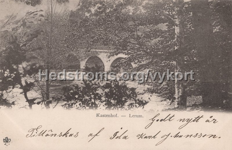 Kastenhof - Lerum. Postganget 21  december 1902.jpg - Kastenhof - Lerum.Postgånget 21 december 1902.