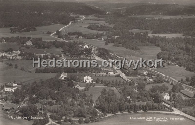 Flygfoto over Stenkullen. Odaterat. Ensamratt A B Flygtrafik, Stockholm. Foto Lilljeqvist.jpg - Flygfoto över Stenkullen.Odaterat.Ensamrätt: A/B Flygtrafik, Stockholm. Foto Lilljeqvist.