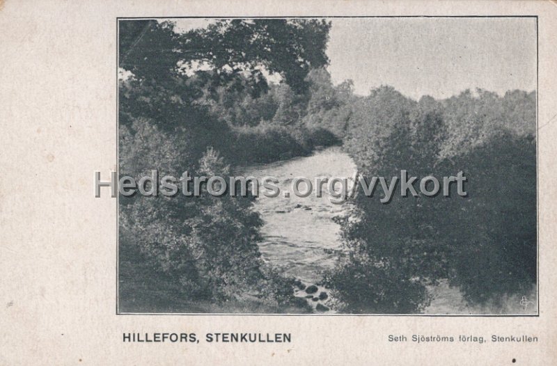 Hillefors, Stenkullen. Postganget 26 juli 1912. Seth Sjostroms forlag, Stenkullen.jpg - Hillefors, Stenkullen.Postgånget 26 juli 1912.Seth Sjöströms förlag, Stenkullen.