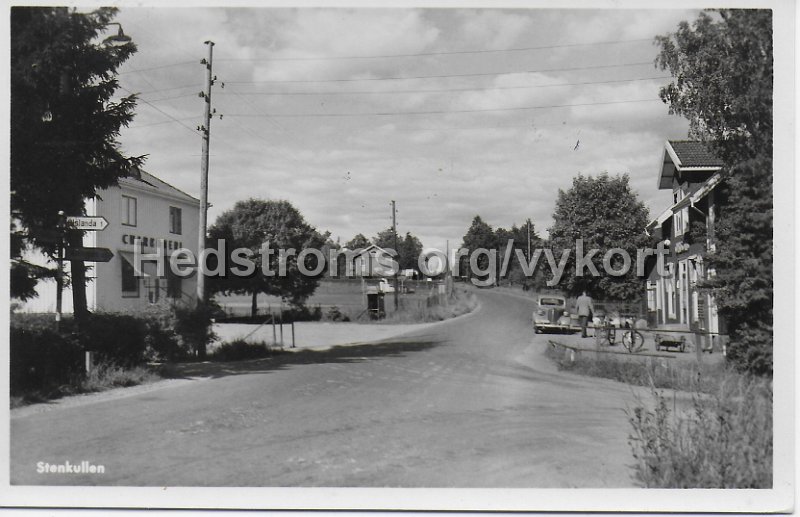 Stenkullen. Postganget 1 juli 1953. Foto-Carlsson, Goteborg.jpeg - Stenkullen.Postgånget 1 juli 1953.Foto-Carlsson, Göteborg.