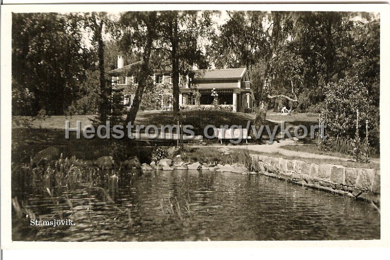 Stamsjovik. Postganget 9 juni 1941.jpeg - Stamsjövik.Postgånget 9 juni 1941.