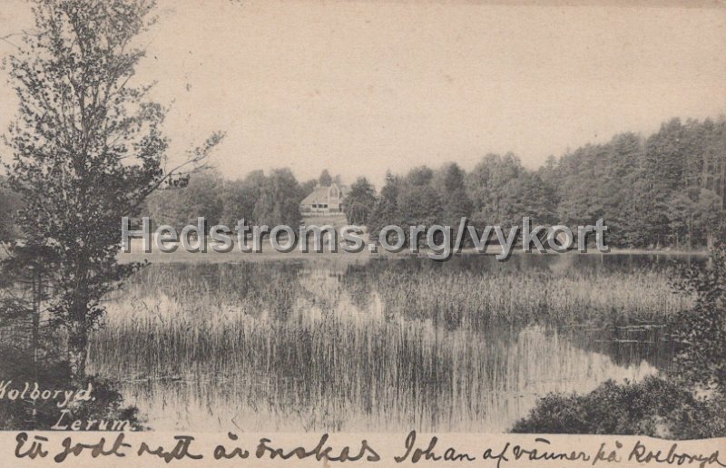 Kolboryd, Lerum. Postganget 31 december 1905.jpg - Kolboryd, Lerum.Postgånget 31 december 1905.