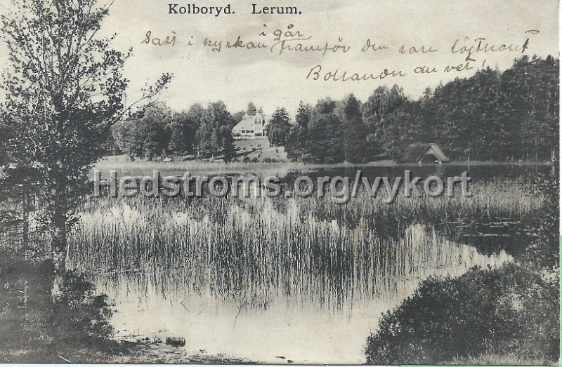 Kolboryd. Postganget 1909. Forlag Jac Hægerstrom. Lerum.jpeg - Kolboryd. Lerum.Postgånget 1909.Förlag: Jac Hægerström. Lerum.