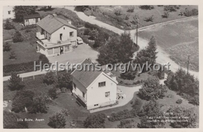 Lilla Brata, Aspen. Postganget 4 juli 1964.Foto AB Stockholms Aero.jpg - Lilla Bråta, Aspen.Postgånget 4 juli 1964.Foto: AB Stockholms Aero.