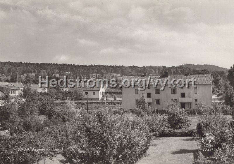 Lerum.  Aspenas Villastad. Odaterat. Pressbyran 77415.jpg - Lerum. Aspenäs Villastad.Odaterat.Pressbyrån 77415.