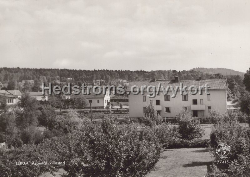 Lerum.  Aspenas Villastad. Postganget. Pressbyran 77415.jpg - Lerum. Aspenäs Villastad.Postgånget.Pressbyrån 77415.