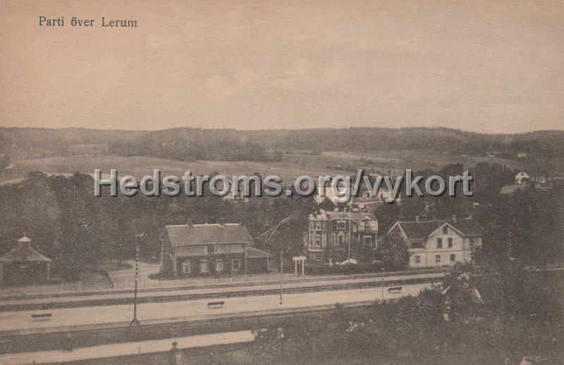 Parti over Lerum. Noterat Sweden 1921, View over Lerum. Forlag Arvid Nilsson.jpg - Parti över Lerum.Noterat Sweden 1921, View over Lerum.Förlag: Arvid Nilsson.