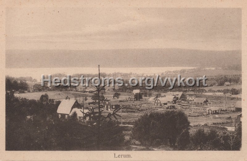 Lerum. Postganget 9 juli 1930. Foto  forlag C. A. Traff.jpg - Lerum.Postgånget 9 juli 1930.Foto & förlag: C. A. Träff.