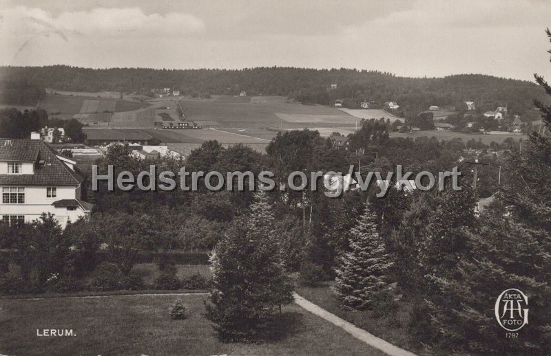 Lerum. Postganget26 jujni 1937. Forlag Alrik Hedlund, Goteborg. 1797.jpg - Lerum.Postgånget 26 juni 1937.Förlag: Alrik Hedlund, Göteborg. 1797.