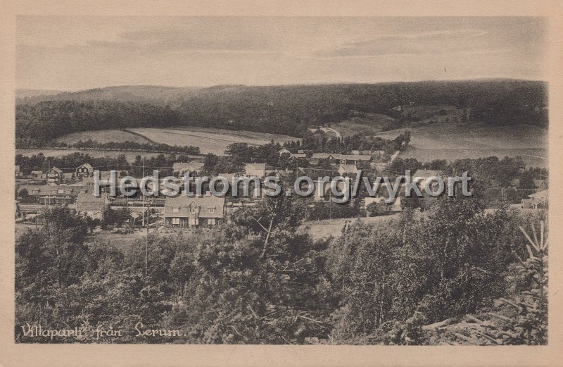 Villaparti fran Lerum. Postganget 1 september 1925. Fotoforlaget Svea, Goteborg.jpg - Villaparti från Lerum.Postgånget 1 september 1925.Fotoförlaget Svea, Göteborg.